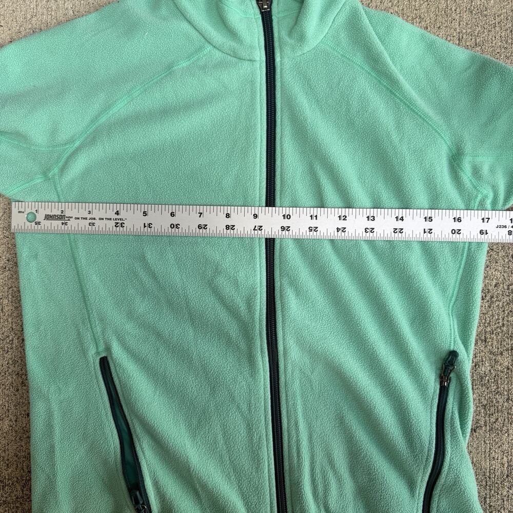 Marmot Full Zip Fleece Sweatshirt Womens Small Green Jacket Lightweight Layer - Picture 7 of 10